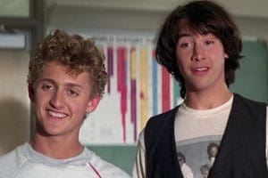 Keanu Reeves in Bill and Teds Excellent Adventure