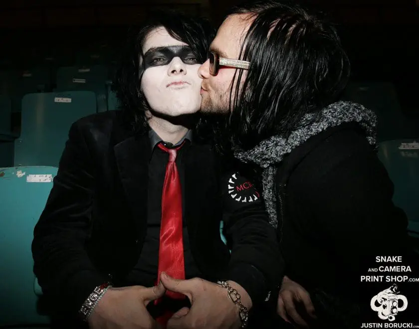 Gerard Way of My Chemical Romance and Bert McCracken of The Used